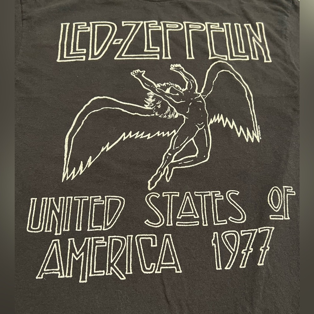 Led Zeppelin United States Of America 1977 Tour TShirt Tee Size Large - Picture 2 of 4